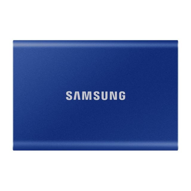 Samsung - T7 Bleu indigo - 500 Go - USB 3.1 Type A et Type C Samsung  - Disque SSD 500