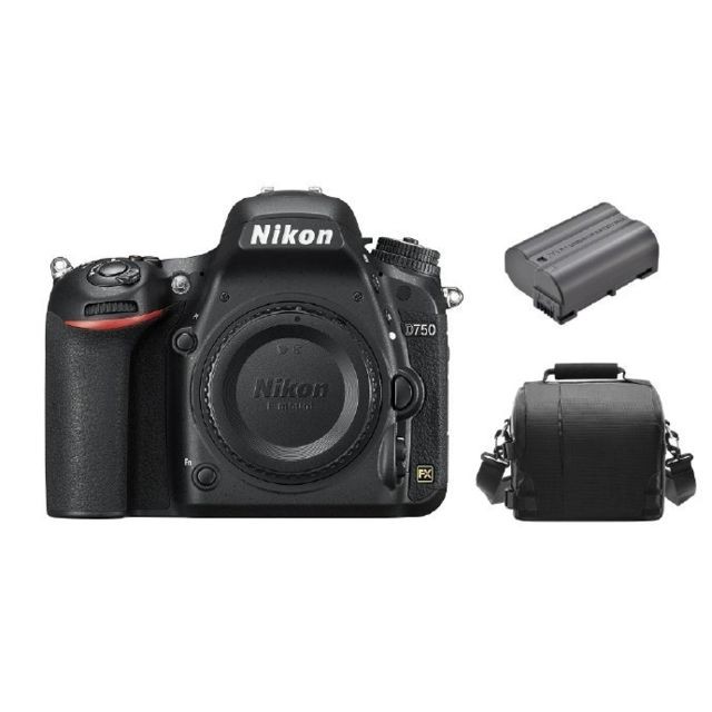 Nikon - NIKON D750 Body + camera Bag + EN-EL15B Battery Nikon  - Nikon D750 Reflex Numérique