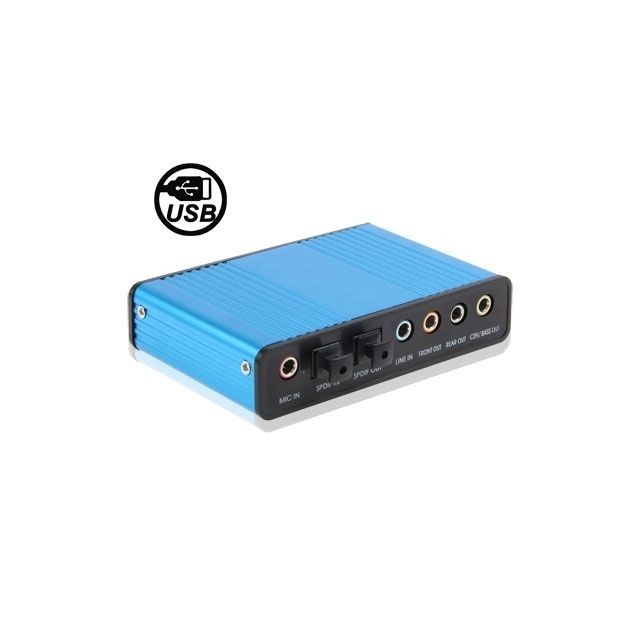 Wewoo - Carte Son USB Contrôleur audio optique USB de canal de 5.1 canaux Wewoo  - Bonnes affaires Carte Audio