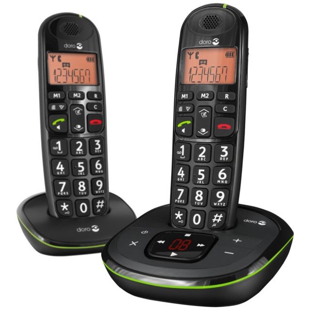 Doro - Doro PhoneEasy 105WR Duo Doro  - Bonnes affaires Téléphone fixe-répondeur