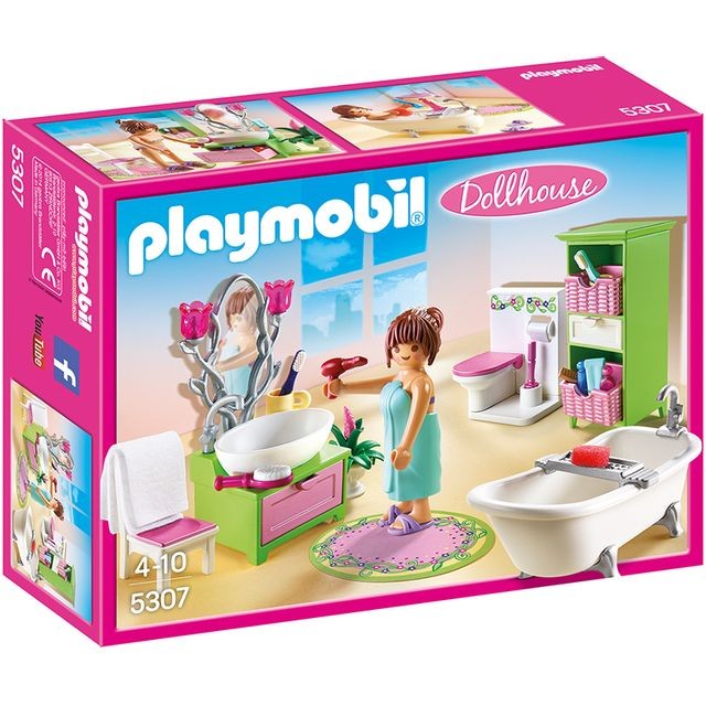 Playmobil - Salle de bains et baignoire - 5307 Playmobil  - Playmobil