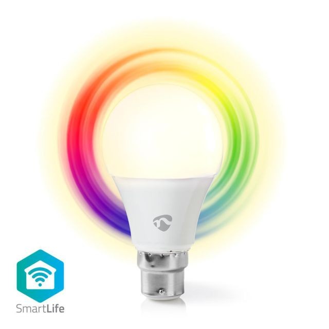 Nedis - Ampoule LED Intelligente Wi-Fi - Pleine Couleur et Blanc Chaud - B22 Nedis  - Ampoule connectée