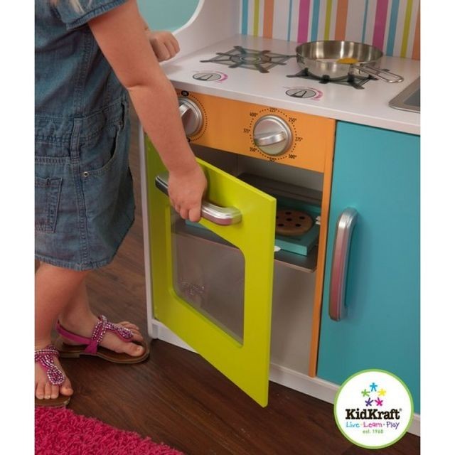 KidKraft Cuisine en bois aux couleurs vives Toddler - 53378