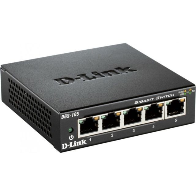D-Link DGS-105 - Switch 5 ports Gigabit