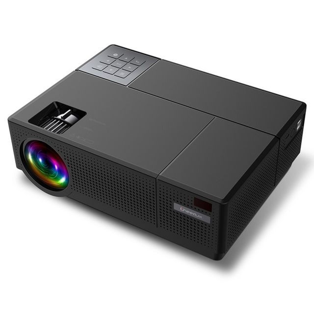 Wewoo Vidéoprojecteur LED Projecteur intelligent Full HD 1920 x 1080p de 4000 LumensPrise en charge HDMI x 2 / USB x 2 / VGA / AV Noir