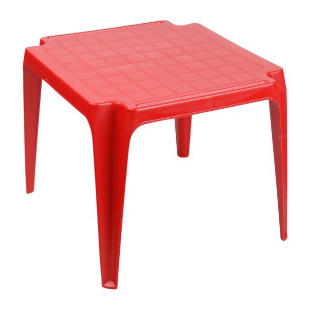 Tables de jardin Sunnydays Table empilable Tavolo Baby - Rouge