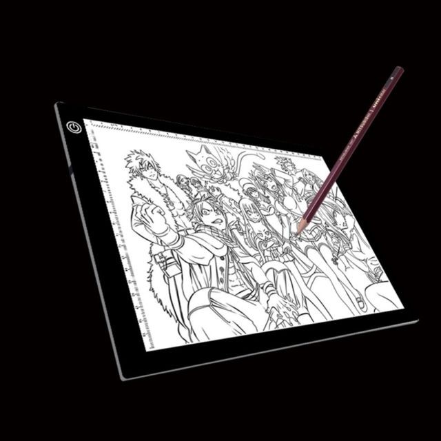 Wewoo - Tablette graphique A4, format 5W, 5V, LED, trois niveaux de luminosité, planches copie en acrylique dimmable pour dessin croquis Anime, bloc-notes avec câble et prise USB, taille: 240x360x5mm Wewoo  - Tablette Graphique Wewoo