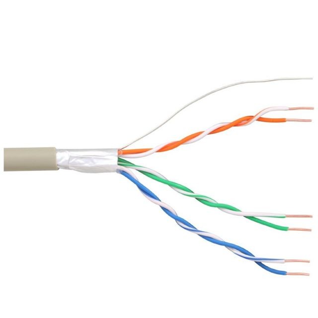 Inline - Câble téléphonique InLine®, installation solide à 6 fils, 3x2x06mm, blindé 25m Inline  - Téléphone fixe