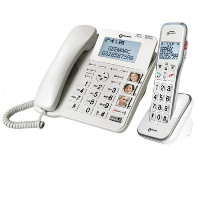 Geemarc - Amplidect Combi 595 Geemarc Téléphone Senior Geemarc  - Geemarc