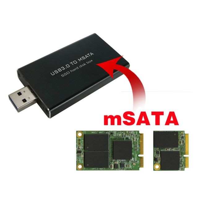 Kalea-Informatique - Boitier Aluminium Pour SSD mSATA FORMAT COMPACT FORMAT COMPACT Kalea-Informatique  - Accessoires SSD