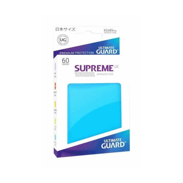 Ultimate Guard - Ultimate Guard - 60 pochettes Supreme UX Sleeves format japonais Bleu Clair Ultimate Guard  - Ultimate Guard