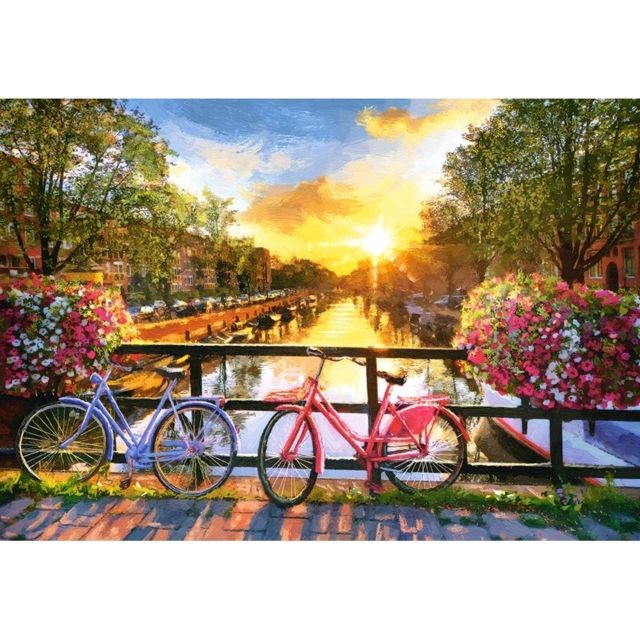 Castorland - puzzle 1000 pièces : Amsterdam en vélo Castorland  - Castorland