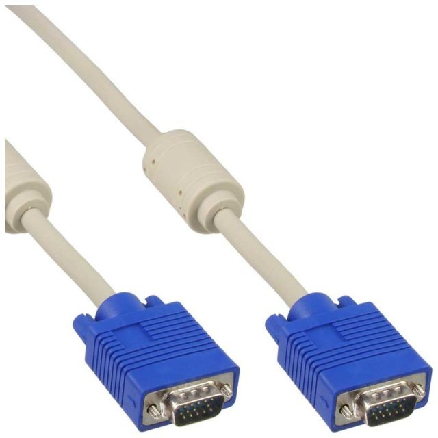 Inline - Câble S-VGA, InLine®, 15 broches HD mâle/mâle, beige, 3m Inline  - Câbles VGA Câble Ecran - DVI et VGA