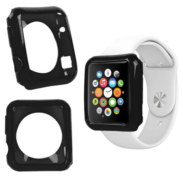 Duragadget - Coque de protection NOIR pour Apple Watch (iWatch) montre écran 38mm Duragadget  - Duragadget