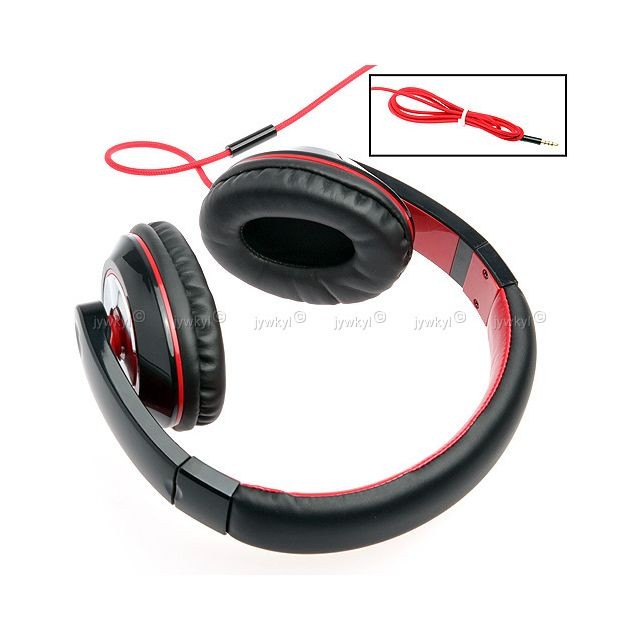 Marque Distributeur - Casque Arceau Audio Ecouteurs Kit Piéton Microphone pour iPhone Lecteur MP3 Marque Distributeur  - Casque Sans réducteur de bruit