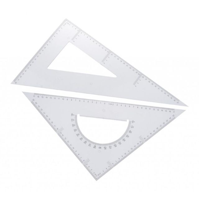marque generique - Modèle de règle de triangle clair regle 30 cm marque generique  - Tablette Graphique marque generique
