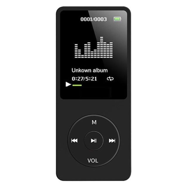 Lecteur MP3 / MP4 NOUVEAU LECTEUR DE MUSIQUE USB MP3 WMA AVEC ECRAN LCD RADIO FM, ENREGISTREUR VOCAL Noir