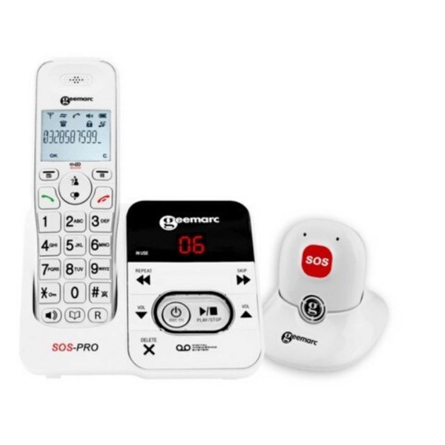 Geemarc - Amplidect 295 SOS Pro Téléphone Senior Sans Fil Geemarc - Téléphone Portable Pack reprise