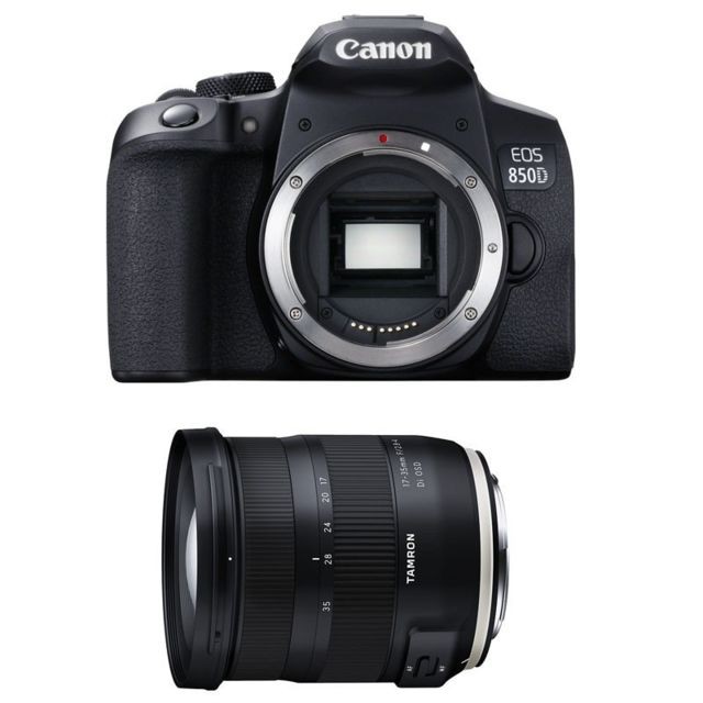 Canon - PACK CANON EOS 850D + TAMRON SP AF 17-35 f/2,8-4 Di OSD Canon  - Reflex professionnel Canon