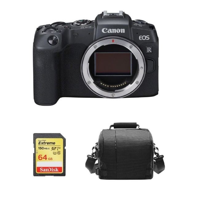 Canon - CANON EOS RP Body Black + 64GB SD card + camera Bag Canon  - CANON EOS 70D Reflex Numérique