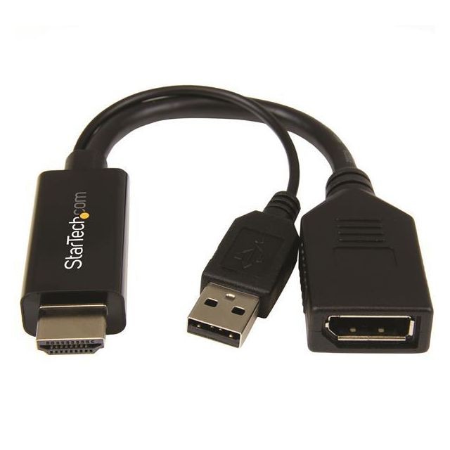 Startech - Adaptateur HDMI vers DisplayPort 4K alimente par USB Startech  - Câble USB HDMI Câble HDMI