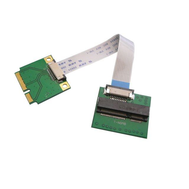 Kalea-Informatique - Riser mSATA souple - Fourni avec 3 nappes adaptables Longueur 10, 20, 25cm Longueur 10, 20, 25cm Kalea-Informatique  - Accessoires SSD Kalea-Informatique