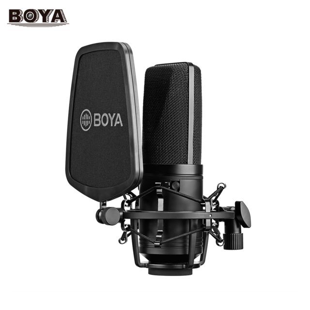 Generic - BOYA BY-M1000 Microphone à condensateur à diaphragme professionnel avec kit de support de podcast Cardioïde / Omnidirectionnel / b Generic  - Microphone Photo et Vidéo