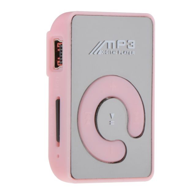 marque generique Clip Portable Mini USB MP3 Lecteur De Musique MP3 Carte Micro SD TF Up Rose