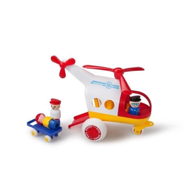 Viking Toys - VIKINGTOYS - Jumbo Hélicoptere de secours Viking Toys  - Viking Toys