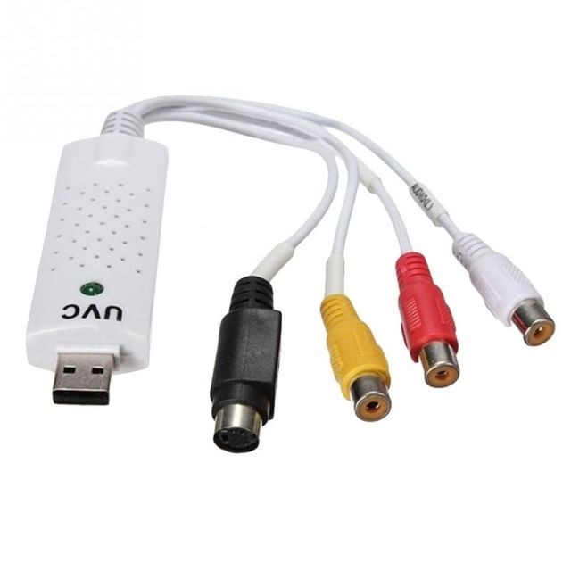 Wewoo - Acquisition vidéo Adaptateur de carte capture audio portable USB 2.0 VHS sur DVD pour Win7 / Win8 / XP / Vista, lecteur gratuit Wewoo  - Carte d'acquisition