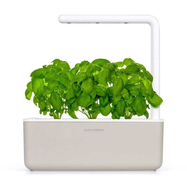Accessoires de semi Click & Grow Click&Grow Smart Garden 3, Jardinière avec LED - Beige