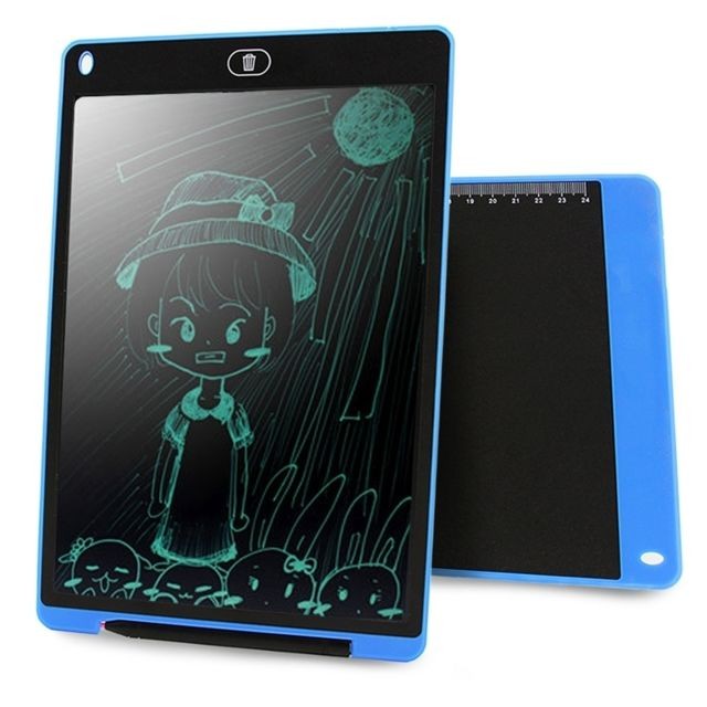 Wewoo - Tablette graphique bleu Portable 12 pouces LCD Écriture Dessin Graffiti Électronique Pad Message Conseil Papier Brouillon avec Stylo, CE / FCC / RoHS Certifié Wewoo  - Tablette Graphique Wewoo