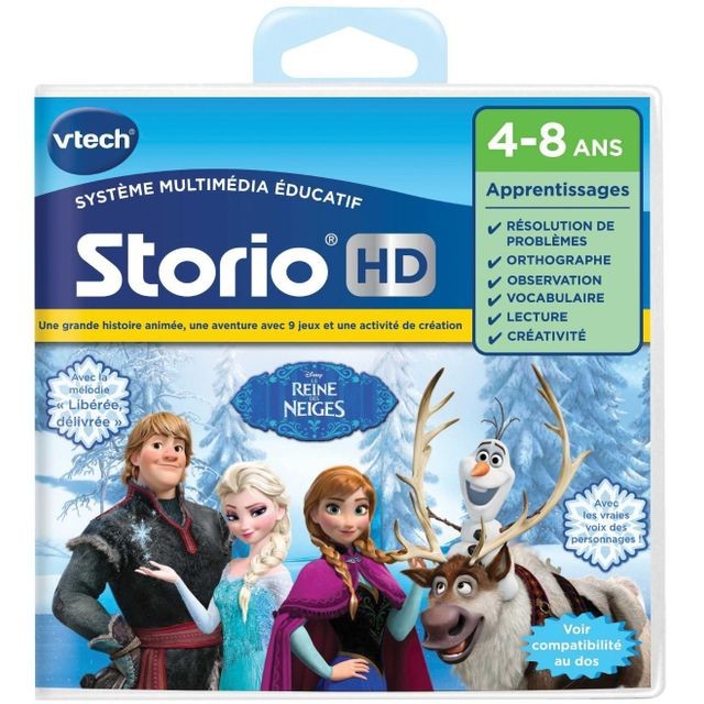 Vtech - Jeu HD Storio  La Reine des Neiges Vtech  - Consoles et jeux