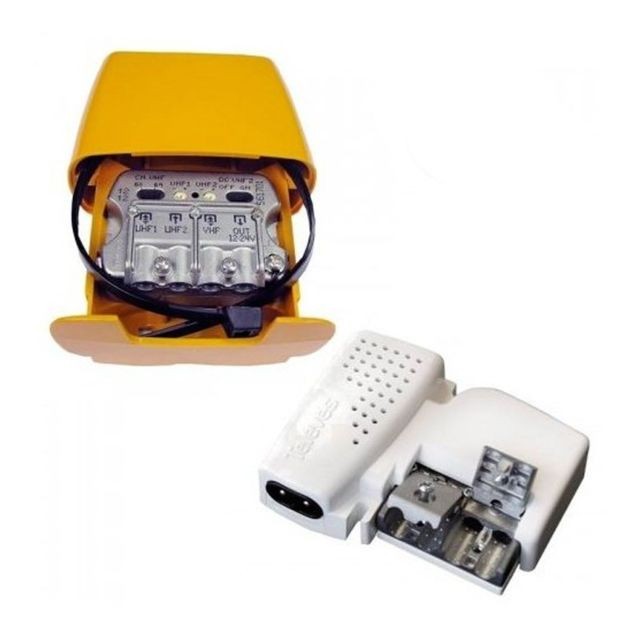 Televes - Kit Alimentation + Amplificateur de mat connectique ""Easy F'' tv tnt Televes  - Antenne extérieure
