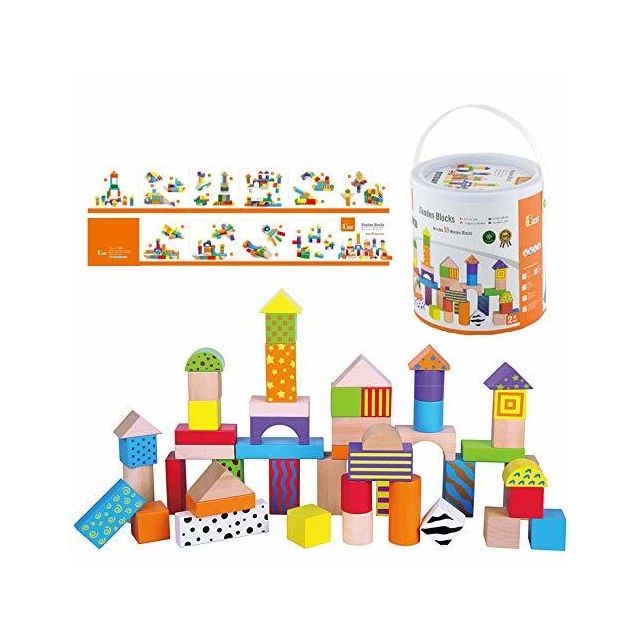 Viga Toys - The Original Toy Company 50 Wooden Blocks Tub Viga Toys  - Viga Toys