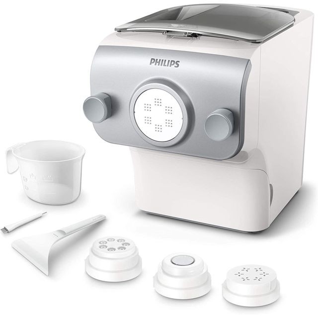 Philips - Machine à pâtes entièrement automatique 150W blanc gris fumée Philips  - Cuisson festive