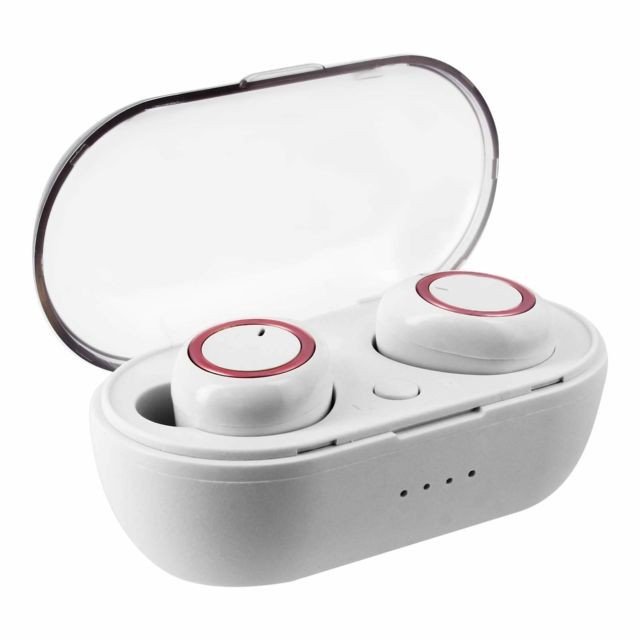 Avizar - Écouteurs sans fil Bluetooth et Boîtier de charge Boutons multifonctions 3H Rose Avizar  - Oreillette bluetooth