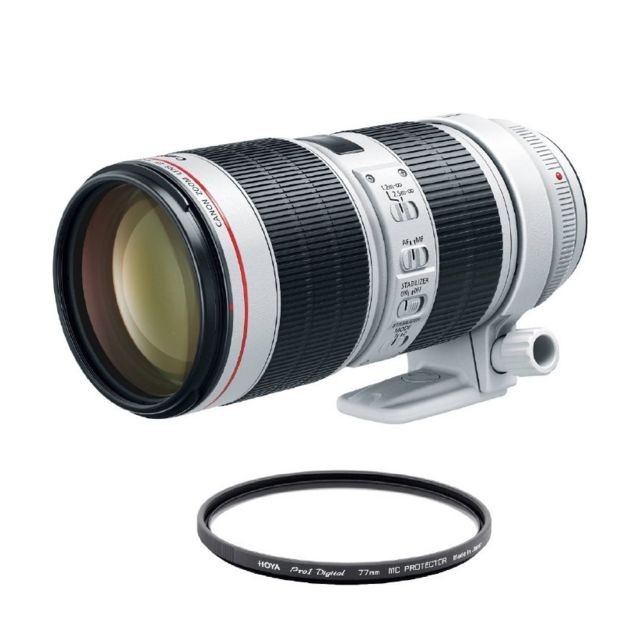 Objectif Photo Canon CANON EF 70-200mm F2.8L IS III USM + HOYA 77mm PRO 1D Protector