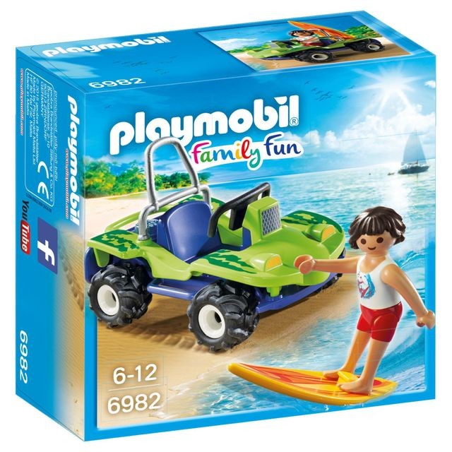 Playmobil - FAMILY FUN - Surfer et buggy Playmobil  - Black Friday Playmobil Jeux & Jouets