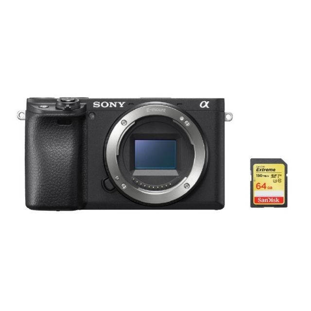 Sony - SONY A6400 Body Black + 64GB SD card Sony  - Reflex Numérique Sony