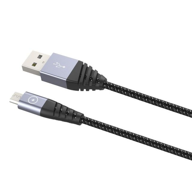 Muvit - Muvit - Tiger cable ultra résistant 2.4A USB/MICRO-USB 2M GRIS Muvit  - Autres accessoires smartphone Muvit
