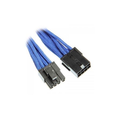 Bitfenix - Câble rallonge Alchemy 6+2-Pin PCI-E - 45 cm - gaines Bleu/Noir Bitfenix  - Bitfenix