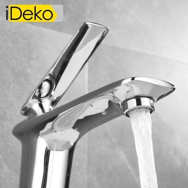 Ideko iDeko® Robinet de lavabo mitigeur salle de bain Mono commande Nouveau collection en laiton chrom