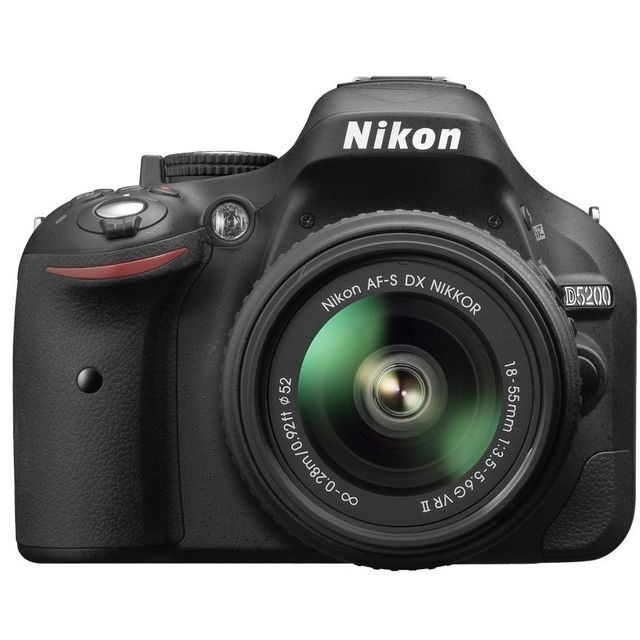 Nikon - APN Réflex D5200 + AF-S DX NIKKOR 18-55mm - VBA350K007 Nikon  - Reflex Numérique Nikon