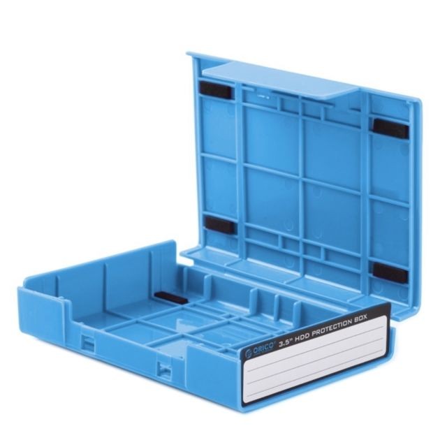 Boitier disque dur Boîtier disque dur bleu PHP-35 3.5 pouces SATA HDD Case protéger la boîte de couverture