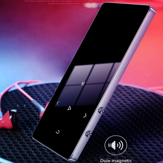 Lecteur MP3 / MP4 Lecteur MP3 1,8 pouces à écran tactile en métal Bluetooth MP3 MP4 Hifi de musique sonore 8 Go (Noir)