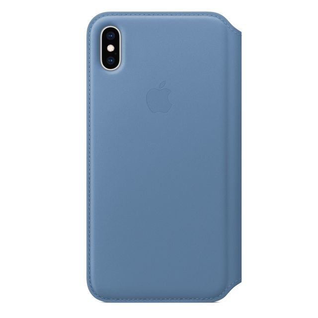 Apple - Étui folio en cuir pour iPhone XS Max - Bleuet Apple  - Accessoires officiels Apple iPhone Accessoires et consommables