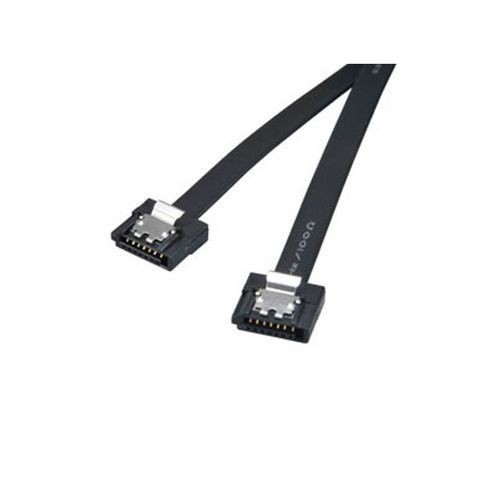 Akasa - Super Slim Cable SATA ver 3 - 6Gb/s - 50cm - Coloris Noir Akasa  - Câbles SATA Câble Intégration