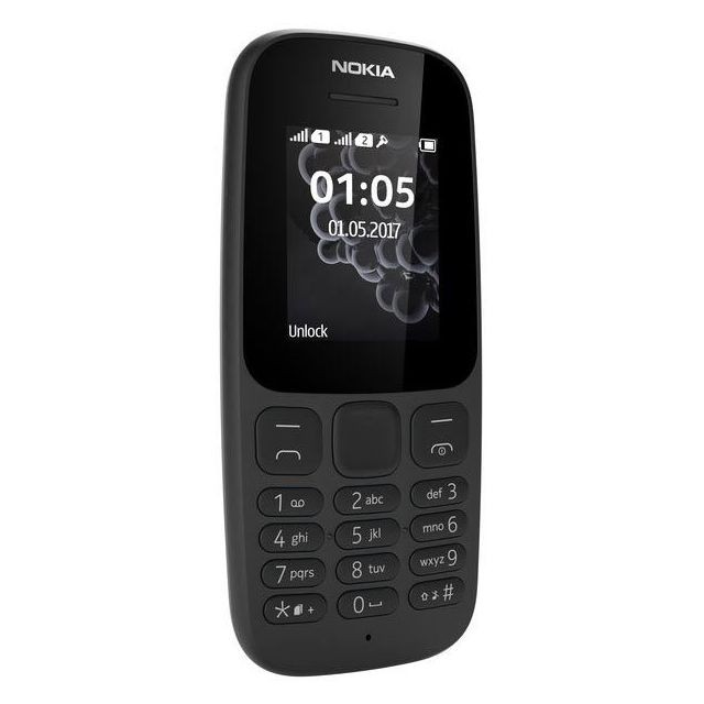 Nokia 105 Double Sim - Noir