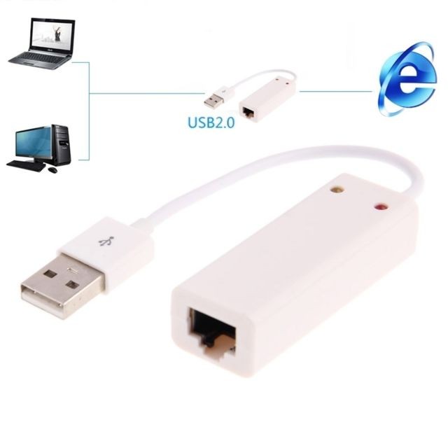 Wewoo - Adaptateur pour Tablet / PC / Apple Macbook Air, Windows / Linux / MAC OS 100 / 1000Mhps Base-T USB 2.0 LAN Carte Wewoo  - Clé USB Wifi Wewoo
